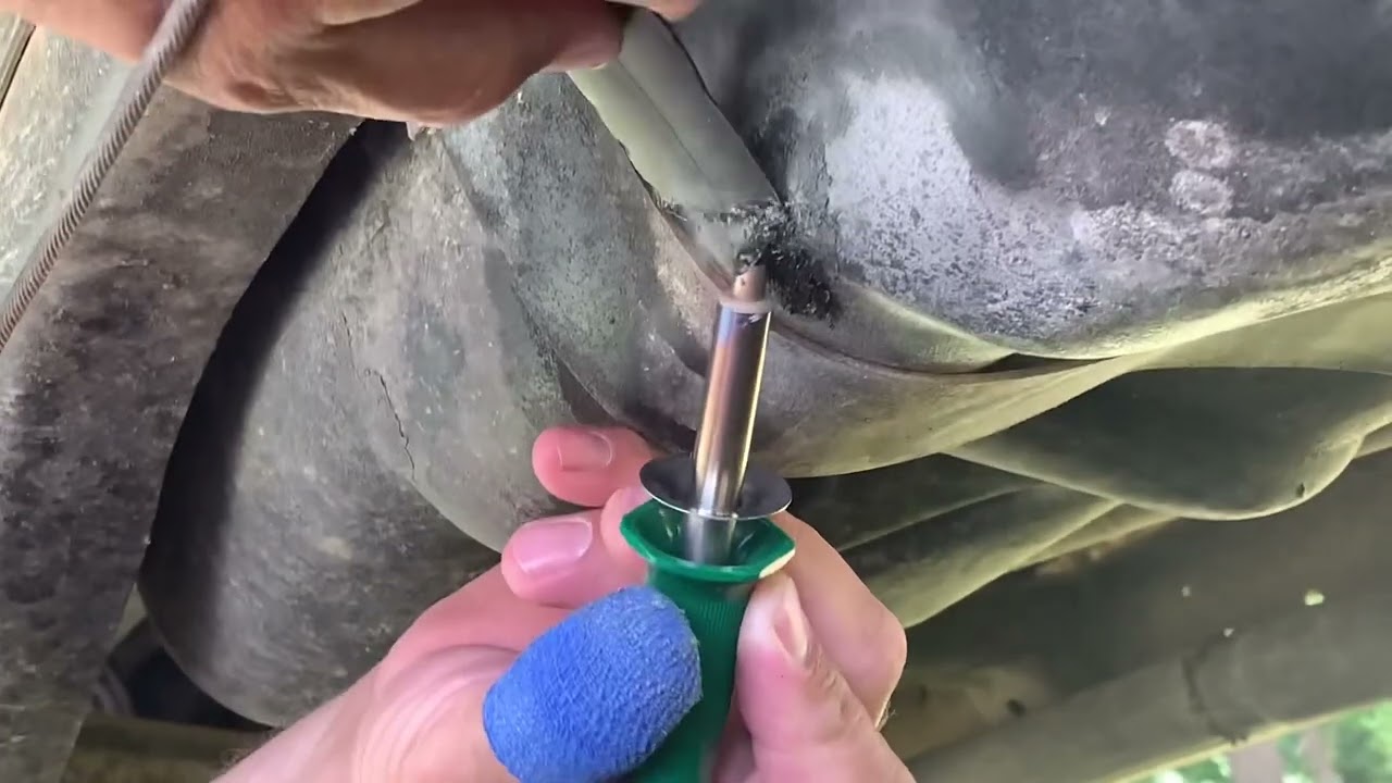 Save MONEY and INCREASE FUEL MILEAGE. How to REPAIR a PLASTIC FUEL TANK. 1990 Dodge D150.