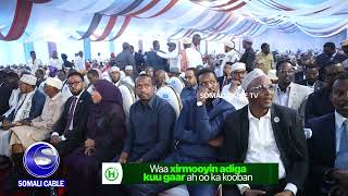 Madaxweyne hore Farmaajo oo taageeray Baaqii Sheekh Shariif ayaa Codsi u diray Odayaasha  dhaqanka