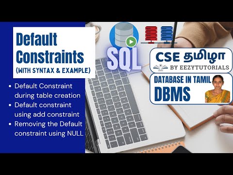 4.5 தமிழில் Default Constraint in SQL
