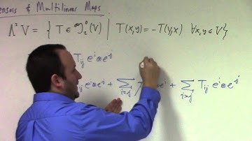 Advanced Calculus: Lecture 16 Part 2: duals, double duals and isomorphisms of tensor products