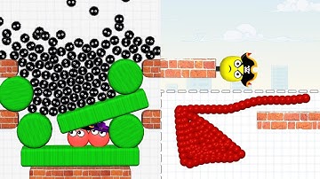 Hide Ball Vs Draw To Smash | Brain Teaser Speedrun Gameplay Max All Level