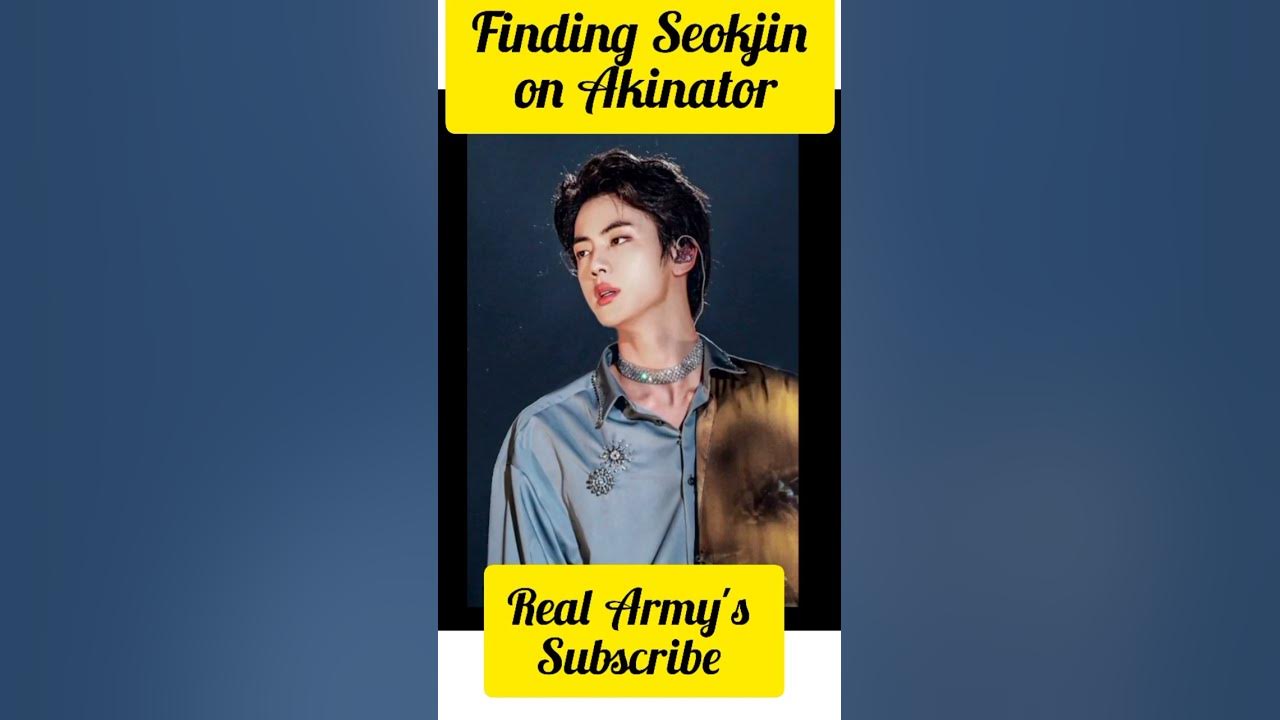 Finding #seokjin #astronaut on #akinator 💜#moonjin