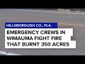 350-acre fire in Wimauma