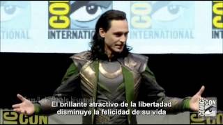 Tom Hiddleston/Loki en Comic-Con (subtitulado)
