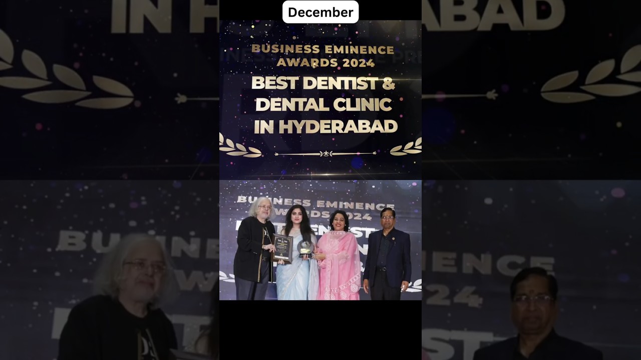 2024 ends with Dr. Swetha U & Platina Dental awarded Best Dentist and Dental Clinic in Hyderabad