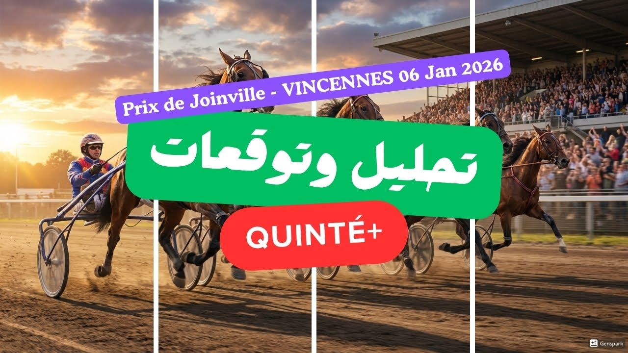 تحليل الكانتي MARDI 06/01: LE PRIX DE JOINVILLE ! 