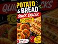 Bread and potato quick snacks #trending #food #recipe #relatable #trending #youtubeshorts#cooking