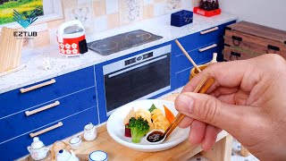How to make fried egg roll | Best homemade egg rolls | Miniature Kitchen.