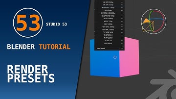 Blender Tutorial: Save Render Presets "Output Settings"