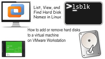 How to add or remove the hard disk from a virtual machine on the VMware workstation | lsblk command