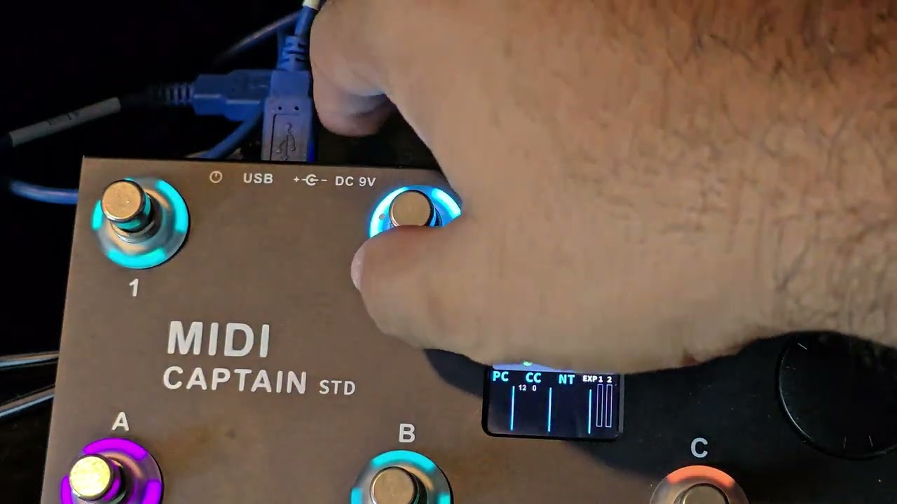 Configuración de MIDI Captain de PAINTNAUDIO con Fractal Fm3 en Español.