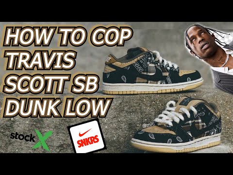 travis scott dunk snkrs