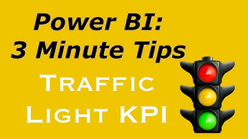 Power BI: 3 Minute Tips - Traffic Light KPI