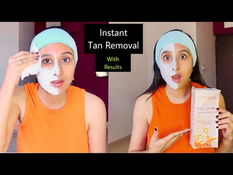 Instant Tan Removal using Niconi tan vanish Gluta kojic with Results ✅
