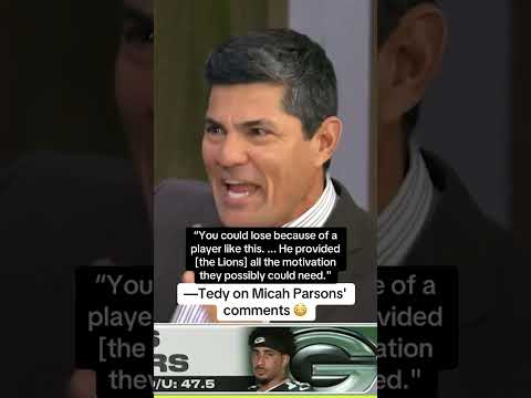 Tedy urges Micah Parsons to leave comments about trick plays in Dallas 😅
