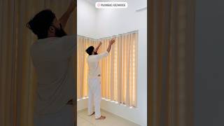 Kozhikode pavangad long curtain fitting #curtains #zebrablinds #kozhikode #pavangad #romanblinds