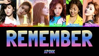 APINK - REMEMBER [Colour Coded Lyrics Han/Rom/Eng]