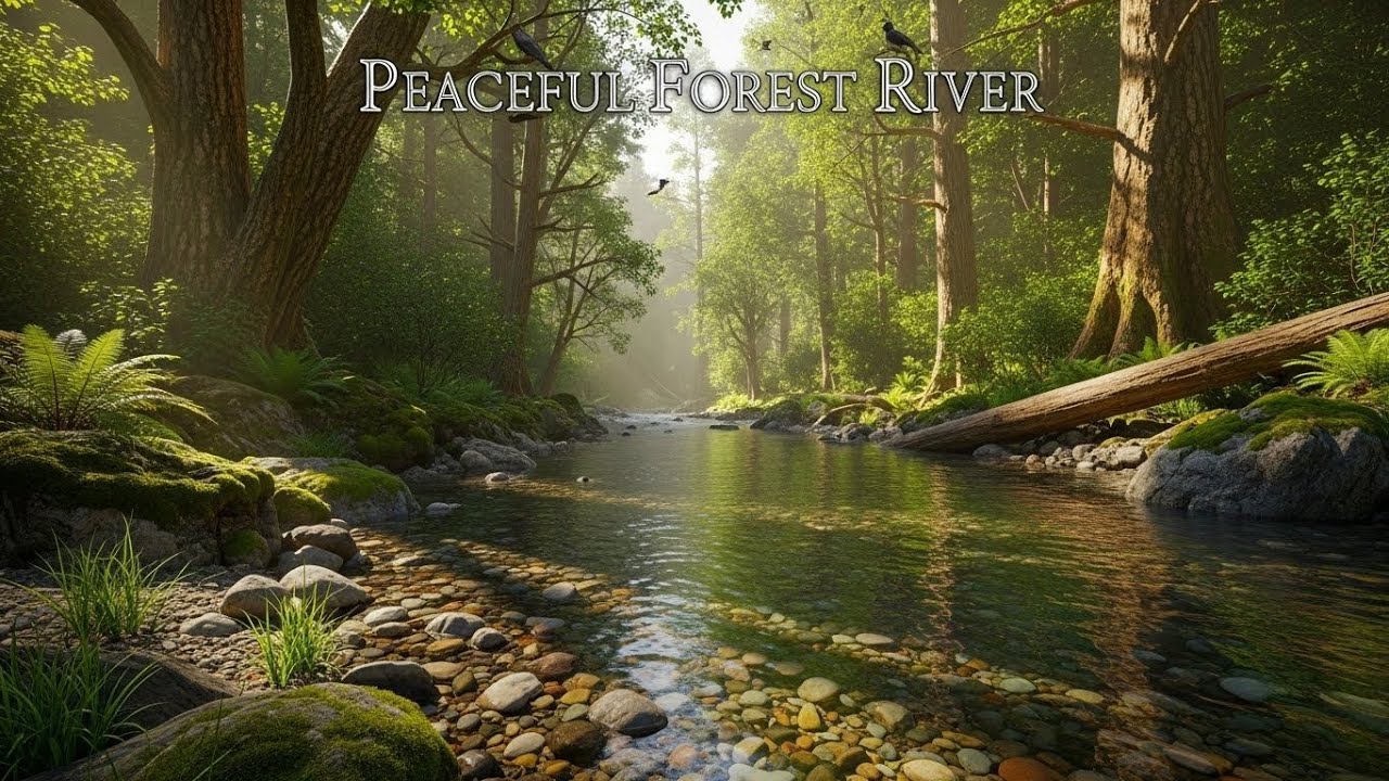 River Soundscape 🌿 Peaceful Water Ambience for Meditation, Study, and Relaxation #237