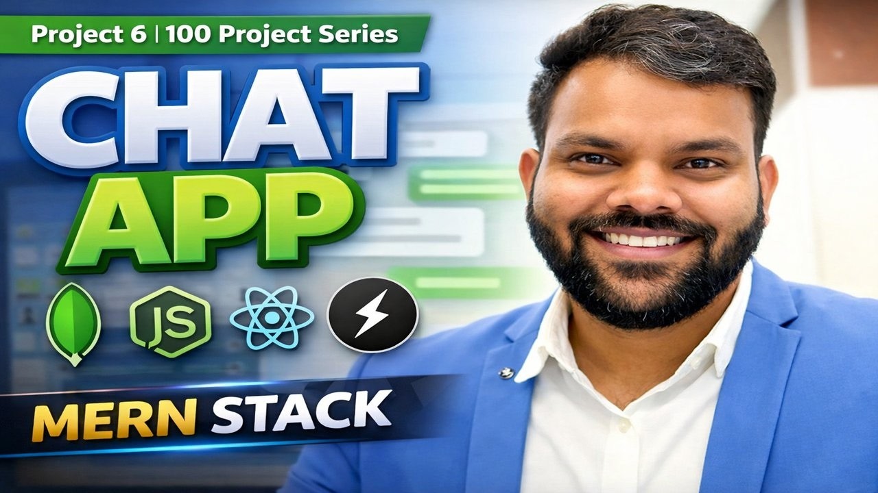 Build Real-Time Chat App with MERN Stack | Project 6 / 100 Projects ...