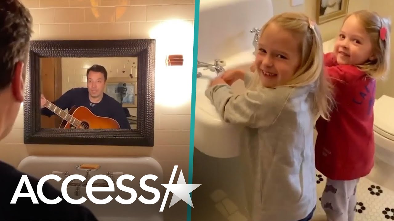 Jimmy Fallon’s Daughters Join Him For Adorable ‘Wash Your Hands’ Song