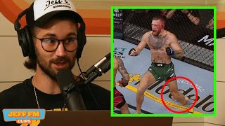 JEFF WITTEK REACTS TO CONOR MCGREGOR BREAKING HIS LEG | JEFF FM CLIPS