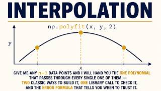 Learn Python #30: One Curve Through Every Point | Polynomial Interpolation