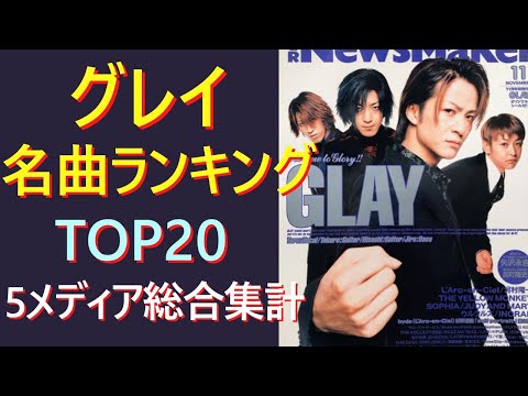 グレイの名曲ランキング20　5メディア総合集計　GLAY