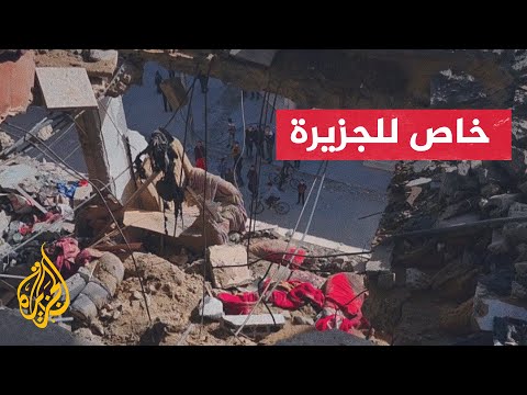 الصحفي هاني الشاعر يرصد للجزيرة حجم الدمار اللاحق بمنازل النازحين غرب رفح 