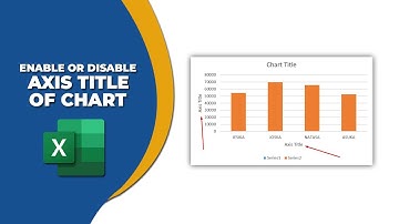 How to enable or disable Axis title of chart in Excel