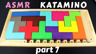 ASMR KATAMINO - relaxing wooden puzzle game (whispering) - part 7