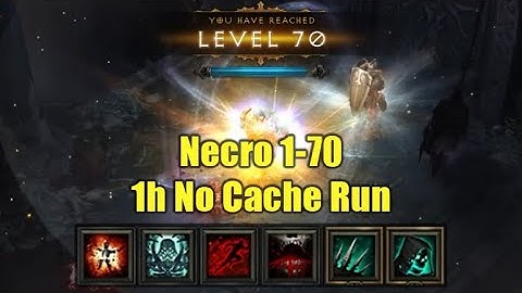 Necro Sub 1h to 70 Leveling Test Run without Challenge Rift Cache - Season 28 PTR