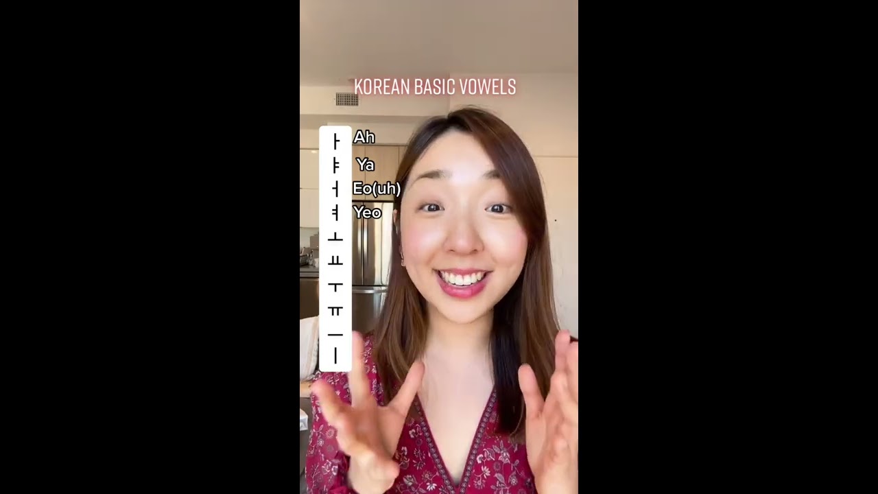 Korean Vowels Koreanlanguage
