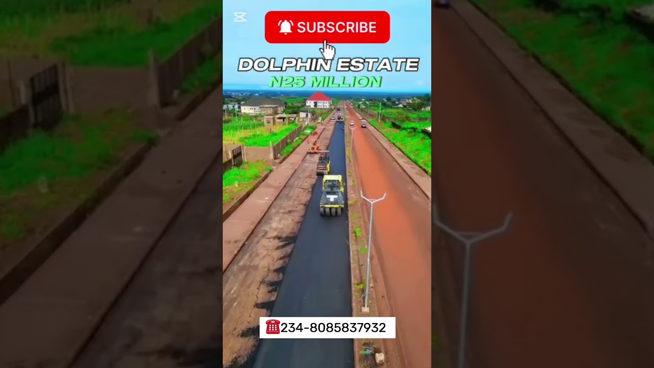 Снимок с дрона на город Нью-Энугу | Строительство дорог | Продажа земли в Энугу