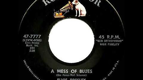 1960 HITS ARCHIVE:A Mess Of Blues - Elvis Presley (a #1 UK hit*)
