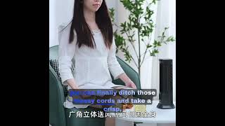 Portable Tower Fan Vertical Horizontal Cooling Desktop Tower Fan USB Rechargeable Electric #shorts.