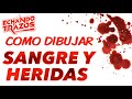 Como dibujar sangre y heridas para tu cómic o manga