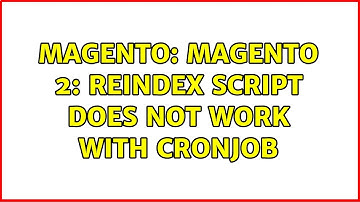 Magento: Magento 2: Reindex script does not work with cronjob