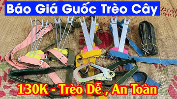 GUỐC TRÈO CÂY BẮT ONG 2025 , MÓNG LEO CÂY GIÁ RẺ , DỤNG CỤ HỖ TRỢ TRÈO CÂY 2 ĐINH VÀ DÂY ĐAI AN TOÀN