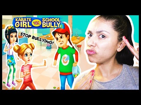 FIGHTING OUR SCHOOL BULLY! - KARATE GIRL vs. SCHOOL BULLY - Based on True Stories - App Games