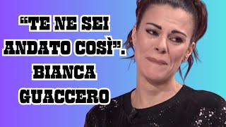 'You left like this.' Bianca Guaccero, mourning and all her pain: all the celebrities close to her