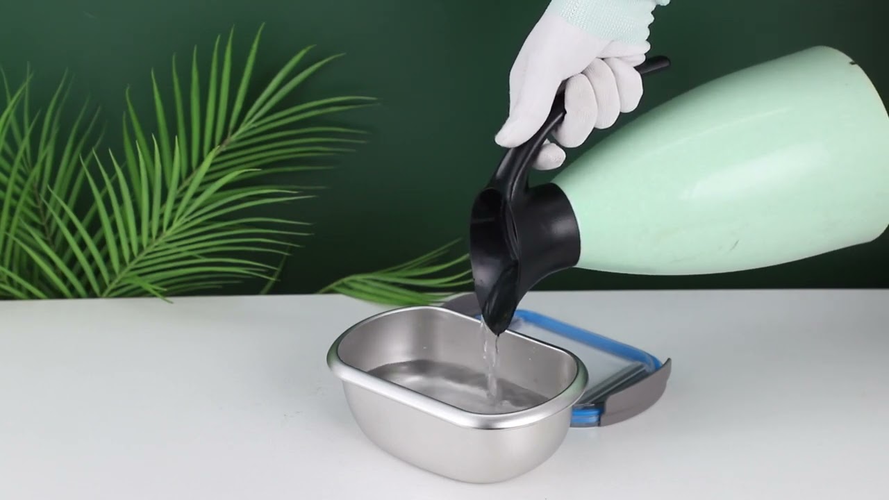 Stackable stainless steel food container microwave safe