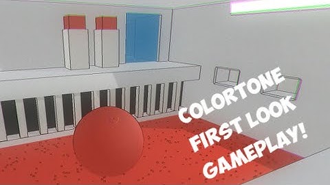 Colortone Gameplay First Look! (First-person puzzle platformer)
