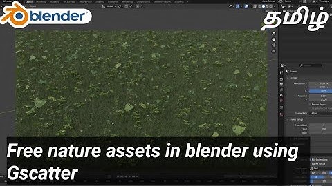 Gscatter free nature assets step by step explanation blender#blendertutorial#blender3dmodeling