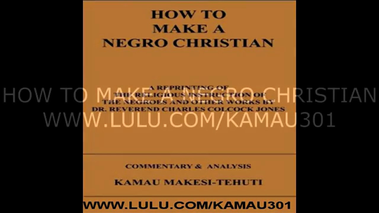 HOW TO MAKE A NEGRO christian book trailer YouTube