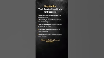5 Tiny Habits That Rewire Your Brain for Success 🧠💥 (Backed by Science!)