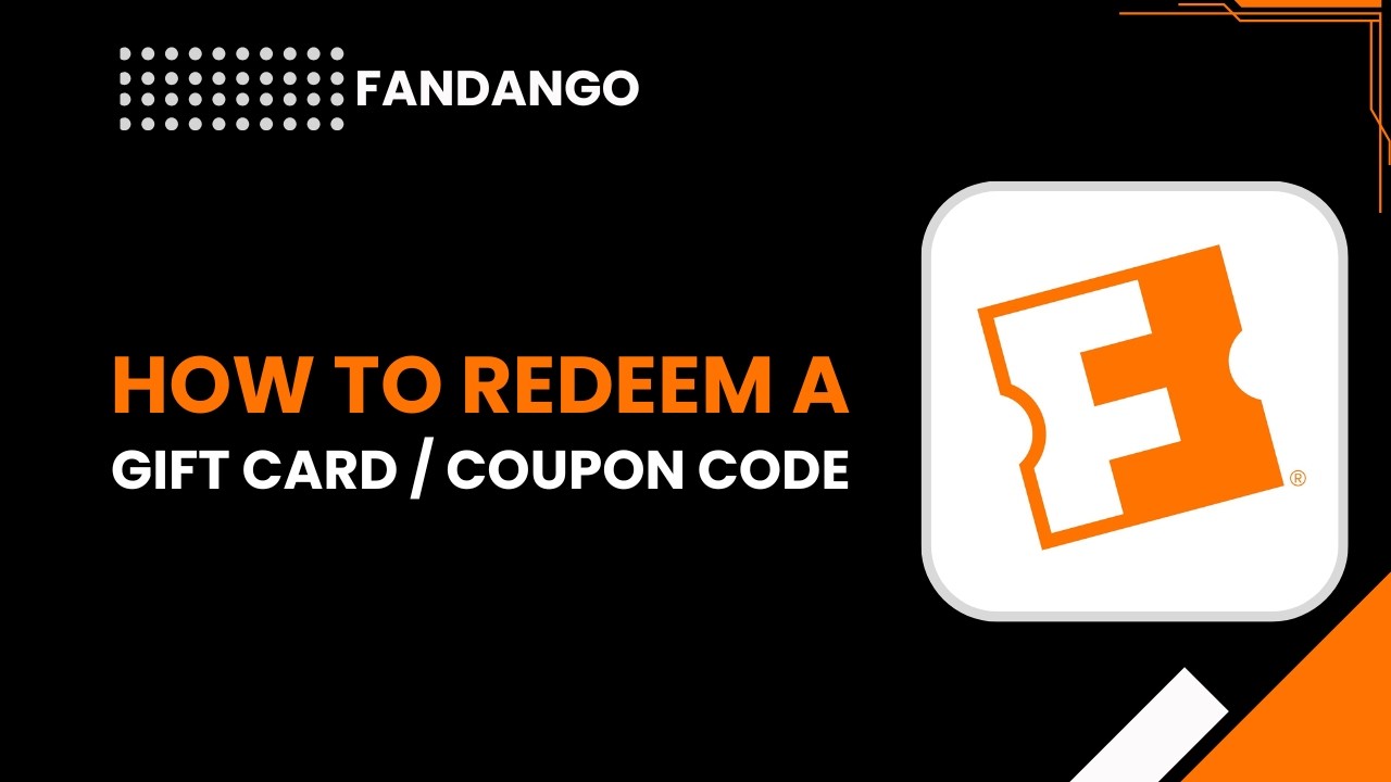 How to redeem a gift card coupon code in fandango app - YouTube