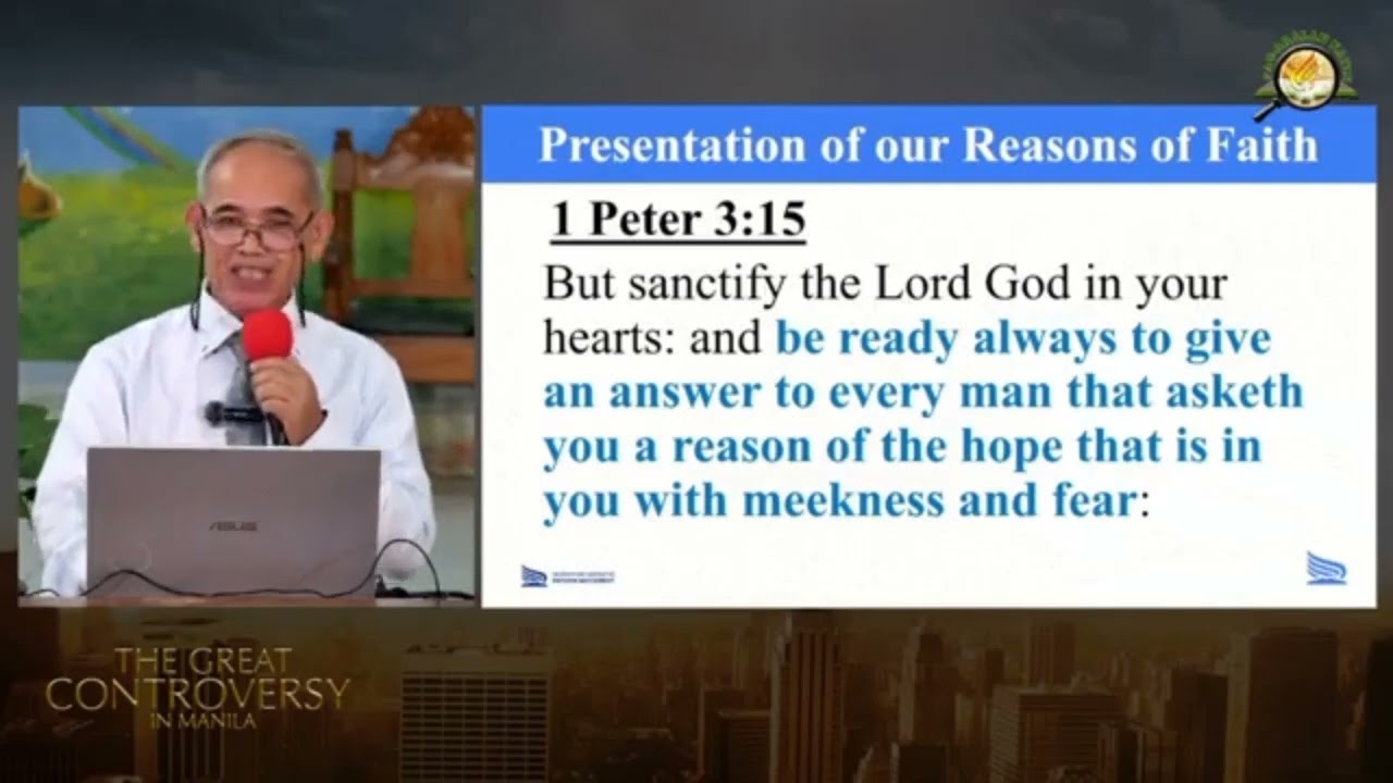 Debate: THE GREAT CONTROVERSY IN MANILA. Part-1 SDARM vs Seventh-day Adventist