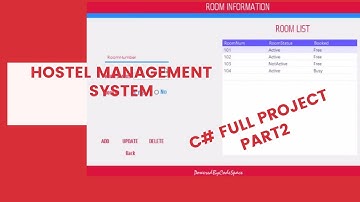 C# full project Hostel Management System using Part2