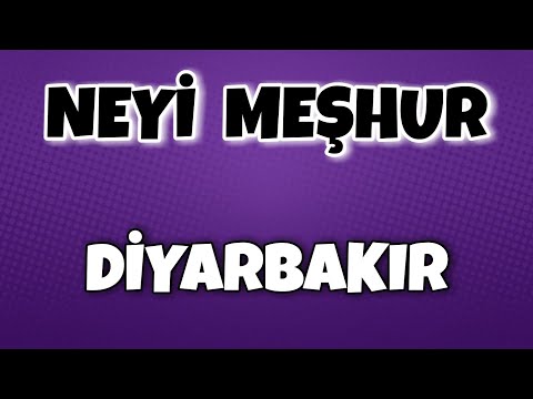 DİYARBAKIR'ın Neyi Meşhur - Nesi Meşhur Türkiye