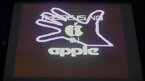 Apple II demo by Five Finger Punch: THERE IS NO i IN APPLE
